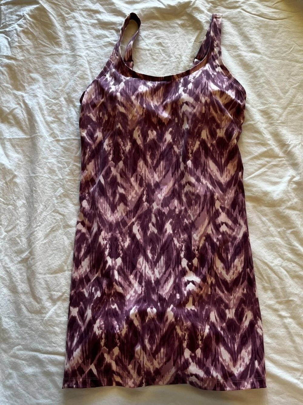 Duluth Woman's Minimalist Summer Beach Tie/Dye Swimsuit Dress Sz 10